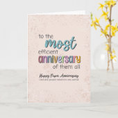 Papier 1e Jubileum Kaart - Woordenspel (Gele Bloem)