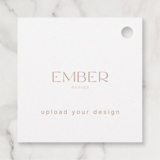 Papier 2x2 CadeauLabel - Upload uw ontwerp Bedankjes Labels (Achterkant)