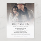 PAPIER 4 foto's Overlay QR Code Bohemian bruiloft Flyer (Voorkant)