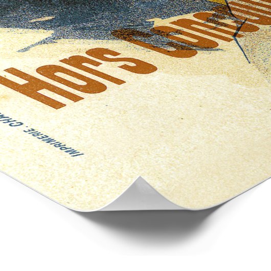 Papier A Cigaretes  Frans Adverteren Poster (Hoek)