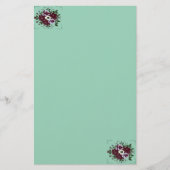 Papier à Lettres Botanique Bouquet de Violettes (Voorkant)