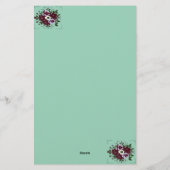 Papier à Lettres Botanique Bouquet de Violettes (Achterkant)