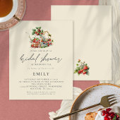 PAPIER | Aardbeien Afternoon Tea Vrijgezellenfeest Flyer