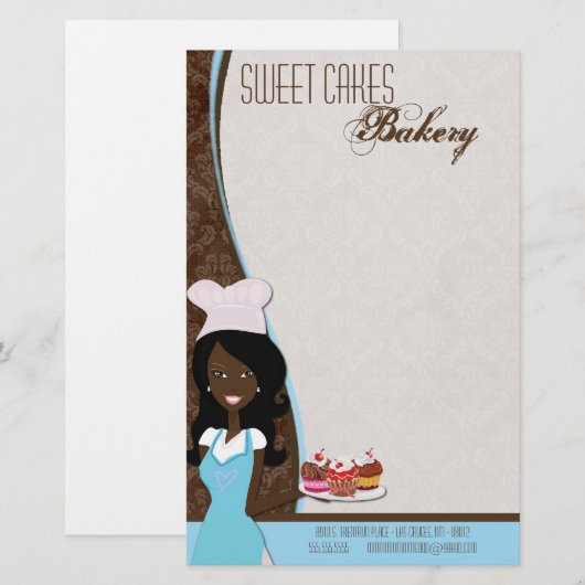 Papier - Afro-Amerikaanse bakkerskoeken bakken (Voorkant / Achterkant)