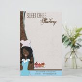 Papier - Afro-Amerikaanse bakkerskoeken bakken (Staand voorkant)