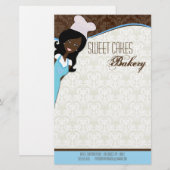 Papier - Afro-Amerikaanse bakkerskoeken bakken (Voorkant / Achterkant)