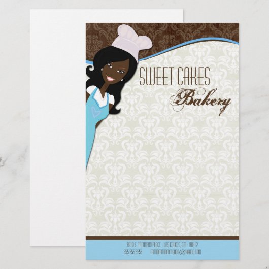 Papier - Afro-Amerikaanse bakkerskoeken bakken (Voorkant / Achterkant)