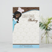 Papier - Afro-Amerikaanse bakkerskoeken bakken (Staand voorkant)