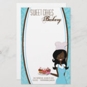 Papier - Afro-Amerikaanse bakkerskoeken bakken (Voorkant / Achterkant)