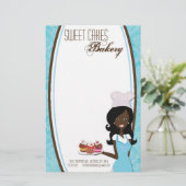 Papier - Afro-Amerikaanse bakkerskoeken bakken (Staand voorkant)