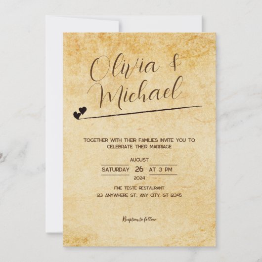  papier ambacht bruiloft kaart (Voorkant)