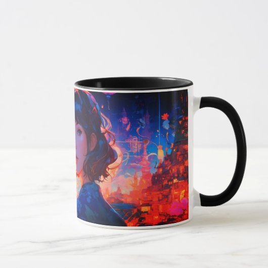 Papier ambachtelijke stijl klassieke mok (Rechts)