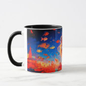 Papier ambachtelijke stijl klassieke mok (Links)