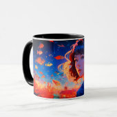 Papier ambachtelijke stijl klassieke mok (Voorkant links)