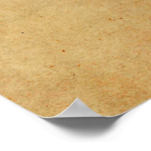  papier Antiek goudperkamentachtergrond Poster (Hoek)