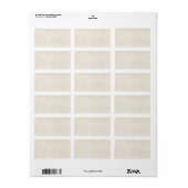  papier Antiek Ivory Parchment Background Etiket (Full Sheet)