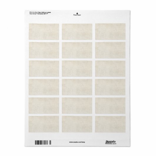  papier Antiek Ivory Parchment Background Etiket (Full Sheet)