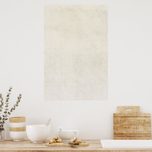  papier Antiek Ivory Parchment Background Poster (Keuken)