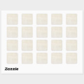 papier Antiek Ivory Parchment Background Vierkante Sticker (Vel)
