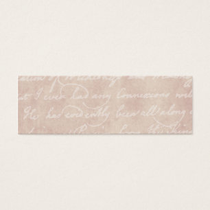  papier Antiek schrijven, perkament Mini Visitekaartjes