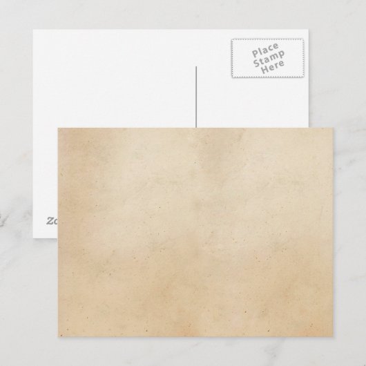 papier Antiek Sjabloon voor perkament blanco Briefkaart (Voorkant / Achterkant)