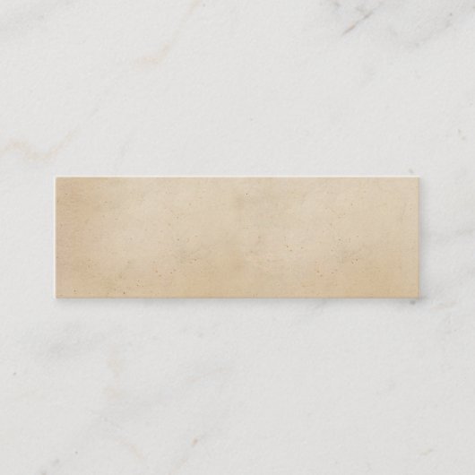 papier Antiek Sjabloon voor perkament blanco Mini Visitekaartje (Voorkant)