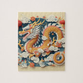 Papier Art Jaar van Dragon Legpuzzel (Verticaal)