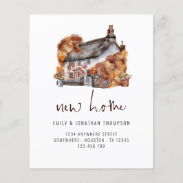 PAPIER | Autumn Colors Cottage New Home Address Flyer