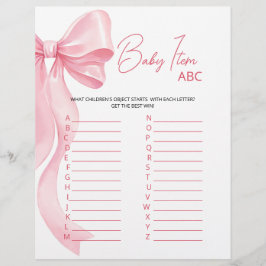 Papier Baby Shower Spel