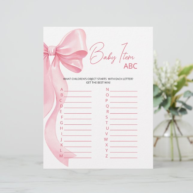 Papier Baby Shower Spel (Staand voorkant)