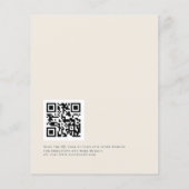 PAPIER-ballonnen Gold Ivory QR-code 21st zwart Flyer (Achterkant)