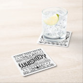 Papier Bar Onderzetter: Whiskey / Whisky Kartonnen Onderzetters (Insitu)