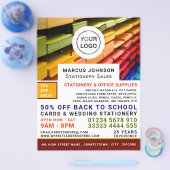 Papier, benodigdheden en kantoorbenodigdheden, pap flyer (Enkel)