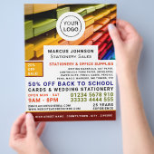 Papier, benodigdheden en kantoorbenodigdheden, pap flyer (Hand)