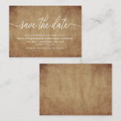  papier bespaart de datum informatiekaartje (Voorkant / Achterkant)