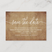  papier bespaart de datum informatiekaartje (Voorkant)