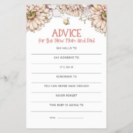 PAPIER | Bijenkorf Advies Moeder Vader Baby Shower Flyer