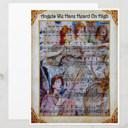 Papier Bladmuziek Art-Angels hebben we gehoord op (Voorkant / Achterkant)