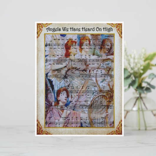 Papier Bladmuziek Art-Angels hebben we gehoord op  (Staand voorkant)