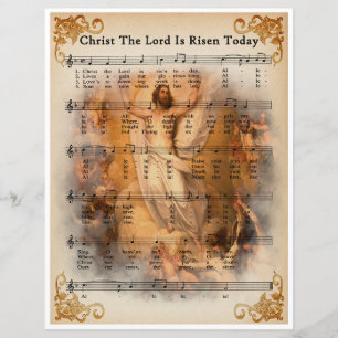 Papier Bladmuziek Art-Christ the Lord is Risen