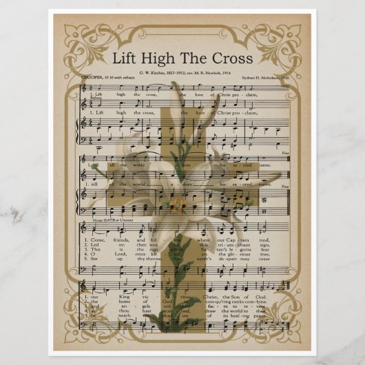 Papier Bladmuziek Art-Lift High the Cross (Voorkant)