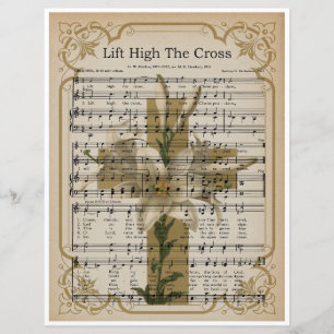 Papier Bladmuziek Art-Lift High the Cross