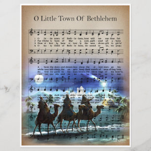 Papier Bladmuziek Art-O Kleine Stad van Bethlehem