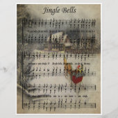 Papier Bladmuziek Kunst - Jingle Bells (Voorkant)