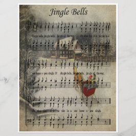 Papier Bladmuziek Kunst - Jingle Bells