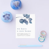 PAPIER | Blauwe afbraak - Nieuwe adresgegevens Flyer (Enkel)