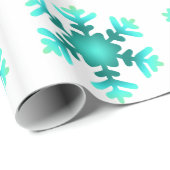 Papier Blauwe Snapflakes verpakken (Rol Hoek)