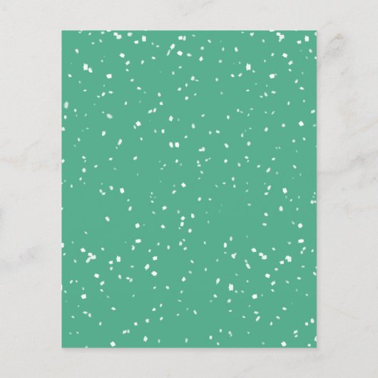 PAPIER | Blauwgroen brochure voor de Open House-fe (Achterkant)