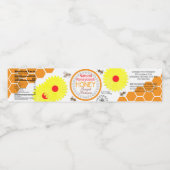 Papier Bloemen Natuurlijke Honingraat Honing Jar L Waterfles Etiket (Enkel label)