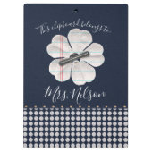 Papier bloemenKlembord Klembord (Achterkant)